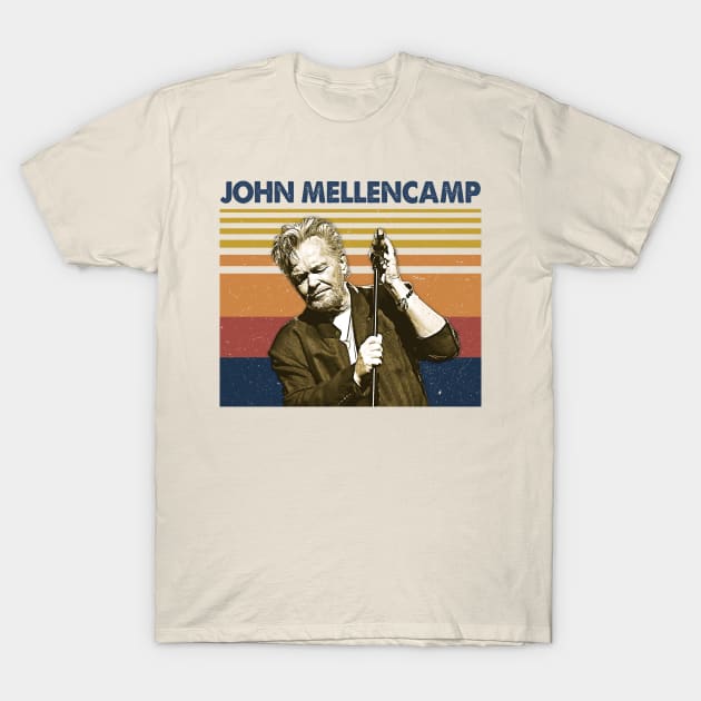 John Country Mellencamp Vintage Retro T-Shirt by FrancisMcdanielArt